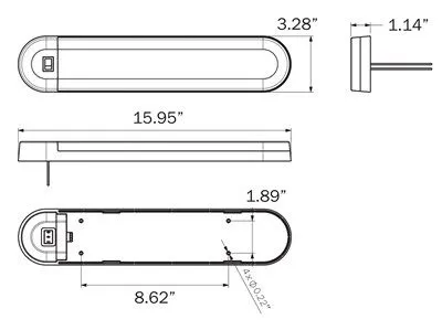INTERIOR DOME LGHT 10 LED 3STA